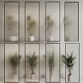Glass screen partition 3d model