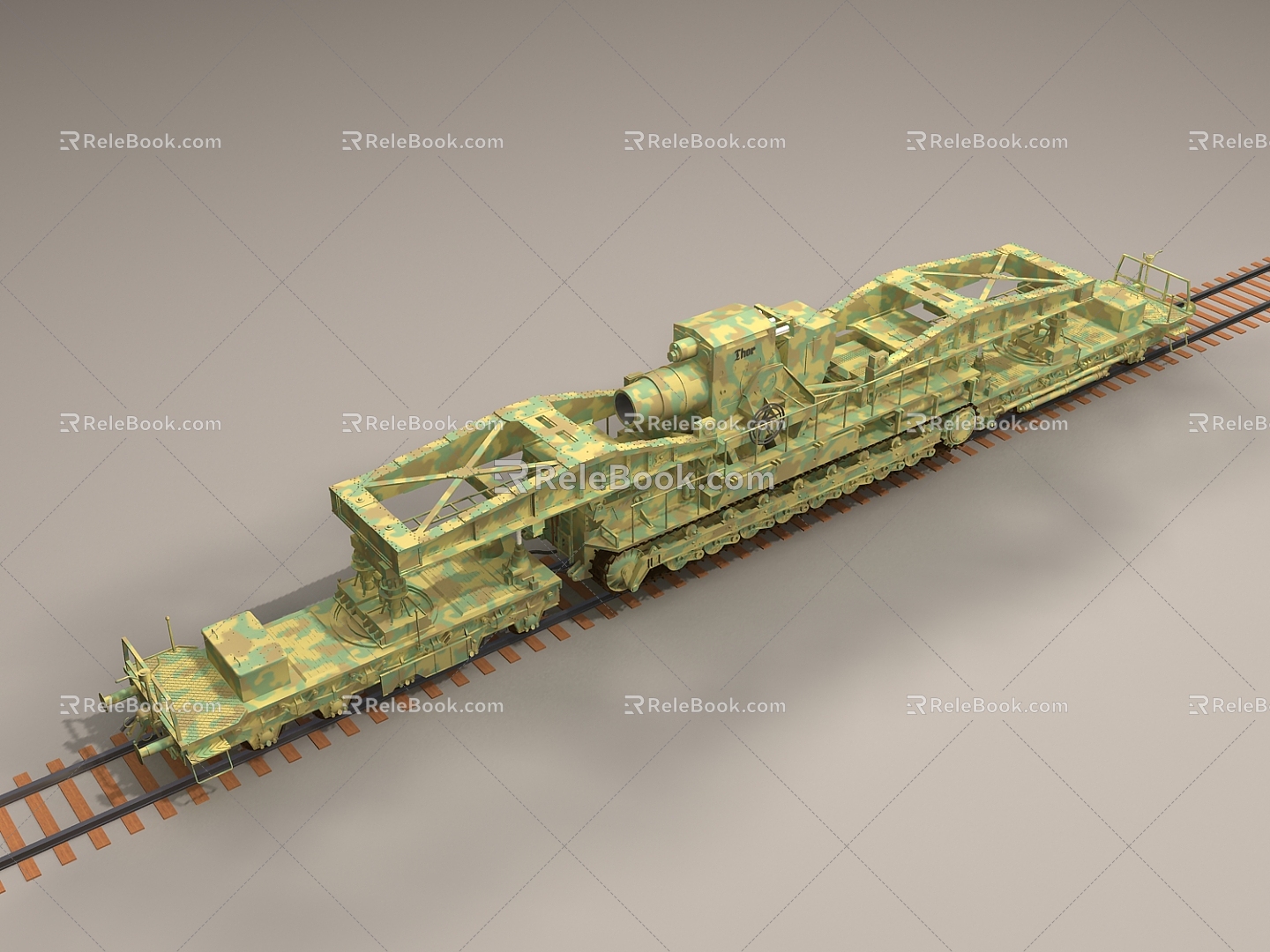 Modern Toy Trainway Weapons 3d model