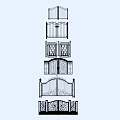 Various Ornate Gate Designs Featuring Wrought Iron Patterns And Double Door Styles