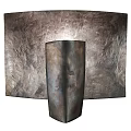 Textured Bronze Wall Light With Modern Industrial Design And Warm Lighting Effect