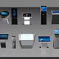 Public Facilities Interactive Touch Screen Terminals With Modern Design And Various Styles