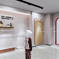 Modern Clothing Store Interior With Mannequins Clothing Displays And Window Showcases