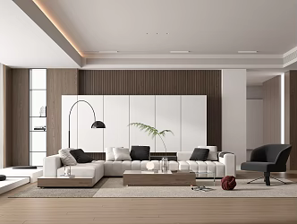 Modern Minotti living room 3d model