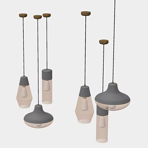 Modern Chandelier Combination Bedroom Chandelier 3d model