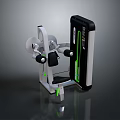 Seated Chest Press Gym Equipment With White Black Green Design For Strength Training