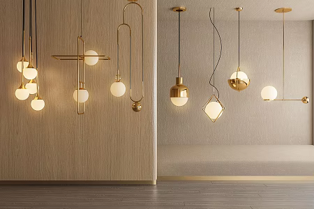 Light Luxury Chandelier 3d model