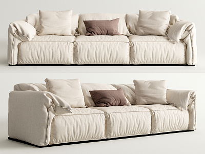 Modern three-seat sofa model