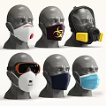 Different Types of Protective Clothing Featuring Masks and Safety Goggles