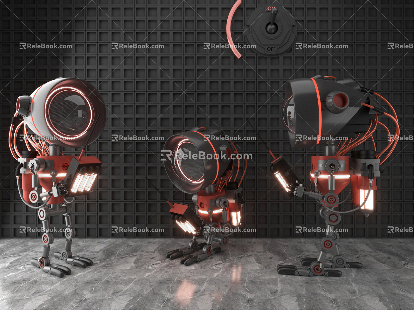 Modern Robots 3d model