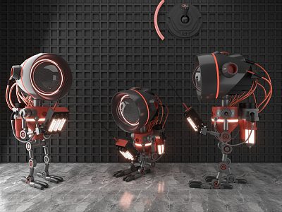 Modern Robots 3d model