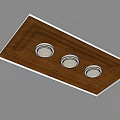 Wooden Ground With Three Round Lights And Blue Sky Background Design