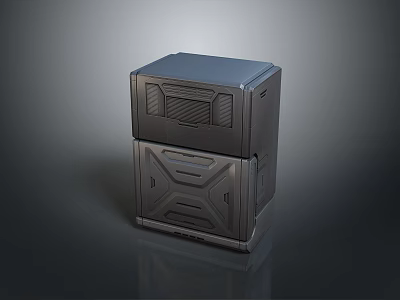 Black Vertical Computer Case With Modern Sleek Design And Ventilation Panels 3d model
