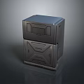 Black Vertical Computer Case With Modern Sleek Design And Ventilation Panels 3d model