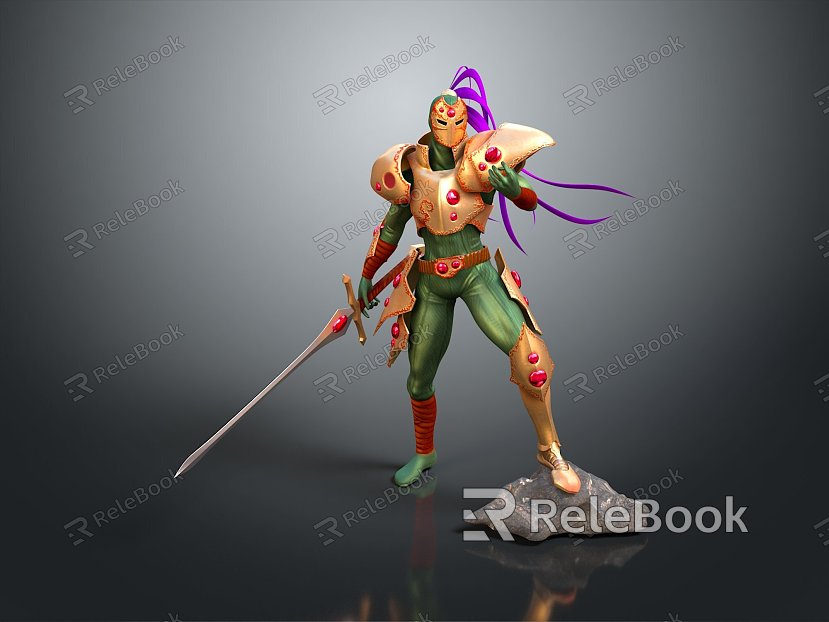 Modern female knight Heroine Ancient female warrior Paladin model