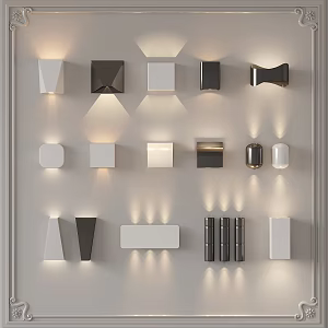 Minimalist Creative Wall Lamp Bedside Wall Lamp Corridor Wall Lamp 3d model