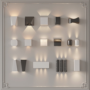 Minimalist Creative Wall Lamp Bedside Wall Lamp Corridor Wall Lamp 3d model