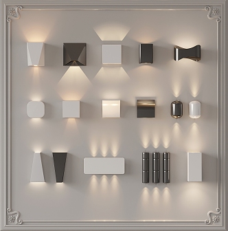 Minimalist Creative Wall Lamp Bedside Wall Lamp Corridor Wall Lamp 3d model