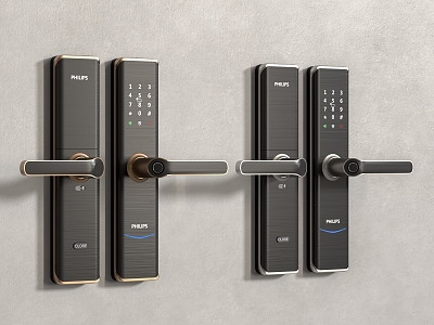 Modern door handle combination lock model