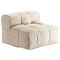 Casual Single Sofa Lazy Sofa 3d model
