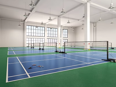 Badminton Hall 3d model