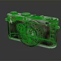Vintage Leica Classic Camera Featuring Metal Body And Worn Texture Lens Design