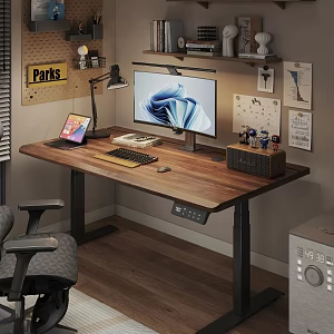 Modern Vintage Desk Computer Desk Custom Desk Finished Desk Lifting Desk 3d model