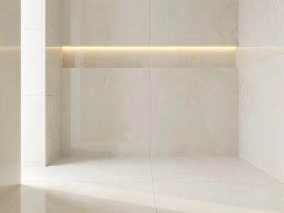 Elegant Modern Kitchen Interior Design With Marble Island And Cabinets 3d model