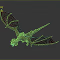 Game And Movie Character As Red Winged Flying Mythical Dragon With Detailed Scales