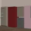 Stylish Various Colored Upright Fridges And Freezers For Modern Home Kitchen