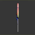 Three Vibrant Swirl Lollipops With Black Red Blue Bows And Shiny Surface On Dark Background