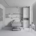Modern ward robot 3d model