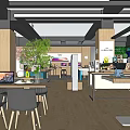 Modern Digital Store Interior With Display Shelves Digital Products And Lighting