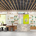 Xiao Guan Cha Tea Specialty Store With Wooden Display Shelves Warm Lighting And Tea Products