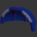 Blue Inflatable Tent With Logo Space For Outdoor Events And Advertising