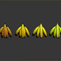 Fresh Bananas Display With Whole Bunches Sliced Pieces Yellow Green Arranged On Dark Surface