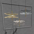 Modern chandelier 3d model