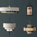 Stylish Chandeliers With Modern Classic Birdcage And Fabric Shade Designs For Interior Decor