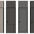 Modern Hinged Doors with Different Minimalist Styles for Home Interior Design 3d model