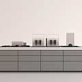 Modern Functional Desk With Sleek Design Storage Drawers And Spacious Work Surface 3d model