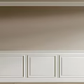 White Painted Wooden Wainscoting Panel Design With Simple Lines For Modern Interior Walls