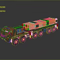 Military Weapon Missile Launch Vehicle With Camouflage Paint And Multi Wheel Structure