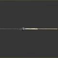 Traditional Weapon Spear With Sharp Metal Head And Ornate Wooden Handle