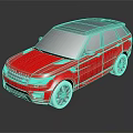 Sleek Pink SUV with Black Wheels Tinted Windows and Glossy Reflection on Dark Surface