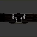 Dark Colored Acoustic Guitar For Daily Living With Smooth Wooden Texture And Classic Design