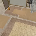 Modern Square Carpet 3d model