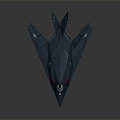 Stealth Aircraft Military Aircraft Stealth Bomber Long-range Bomber Fighter Fighter Next-generation Aircraft 3d model