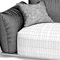 Gianfranco ferre home clapton sofa multiplayer sofa luxury sofa brand 3d model