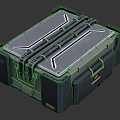 Sci-Fi Box Sci-Fi Box Military Box 3d model