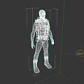 Game And Movie Character With Black Balaclava Blue Eyes Bulletproof Vest Camouflage Pants Black Boots