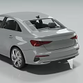 Silver Modern Sedan Car With Sleek Design Front Grille And Alloy Wheels